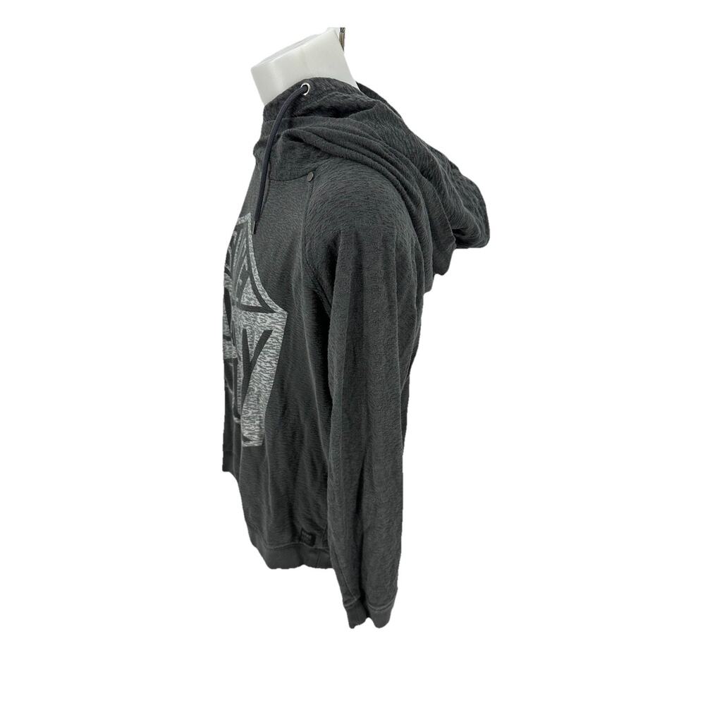 Harley Davidson Motorcycle Double Hoodie Women 2XL Gray Cotton Biker Moto CLT - Picture 2 of 9